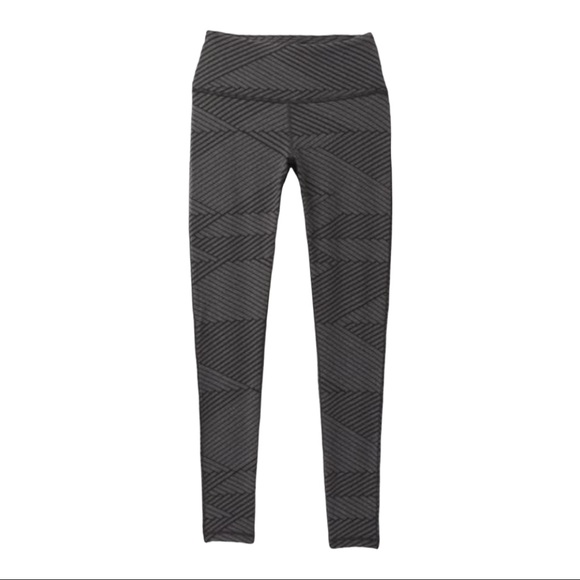 Prana Transform Leggings with geometric pattern Dark Gray & Black-XL